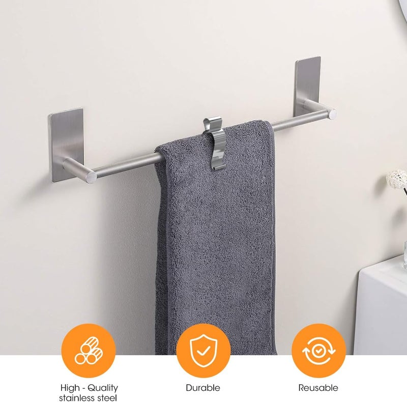 AIEVE 4 Pcs Stainless Steel Towel Clips,Hand Towel Clips for Kitchen or Bathroom, Towel Holder Clips for Towel Rack,Oven Handle, Dishwasher, Stove - Image 2